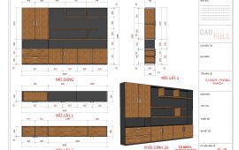 Layout Sketchup - Tủ Sách 3